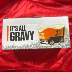 Rare Ice Resurfacer Zamboni Anaheim Ducks Gravy Boat