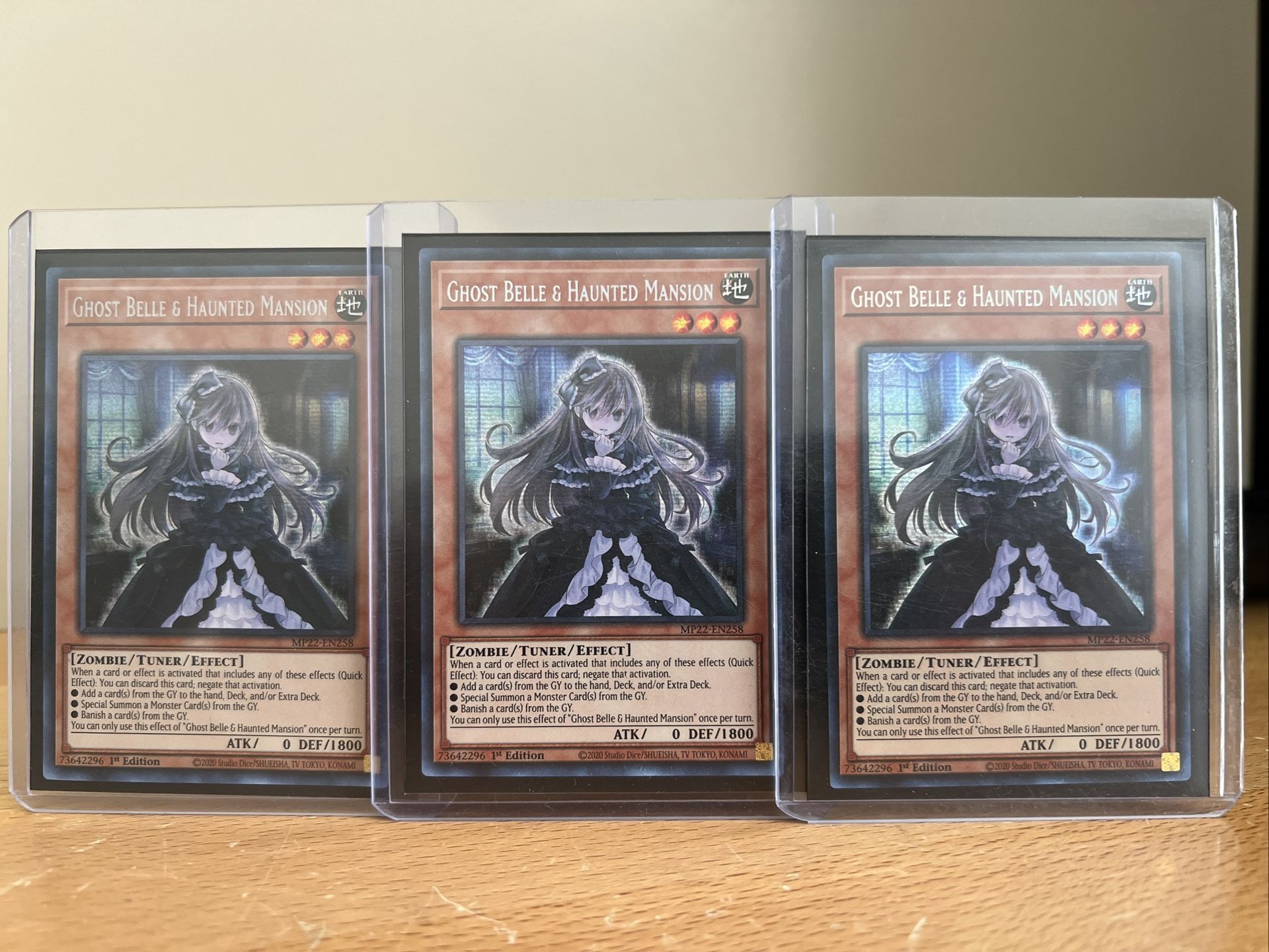 3X (Never played) Ghost Belle & Haunted Mansion MP22-EN258