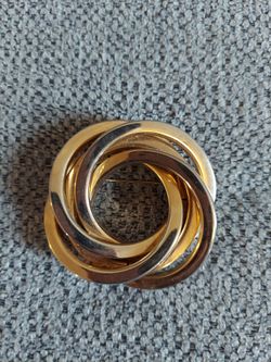 Vintage Gold-Tone Love Knot Brooch Pin