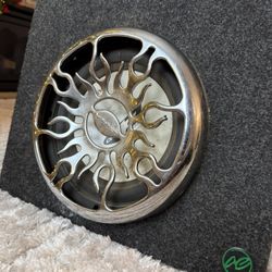 Audiobahn 12” Subwoofer in Ported Enclosure – Flame Grille – Powerful Bass – Tested – Car Audio