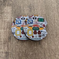 Friends Theme Car Coasters 