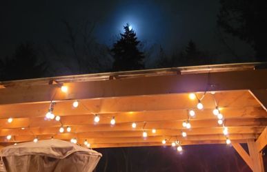 3 strings outdoor lights, working, free