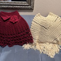 Handmade Ponchos 8-12 Years Old 