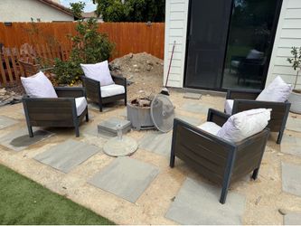 Outdoor backyard patio chair set
