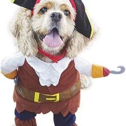 Dog Pirate Captain Hook Costume For Dog 20-30lb