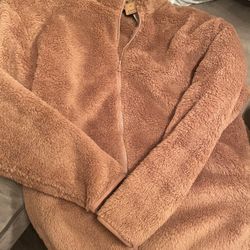 VS Pink Sherpa Zip Up