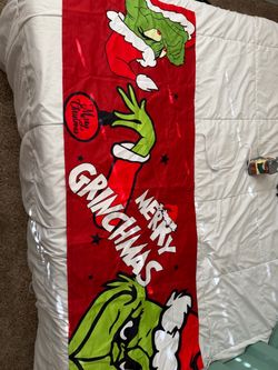 Grinch curtain valance