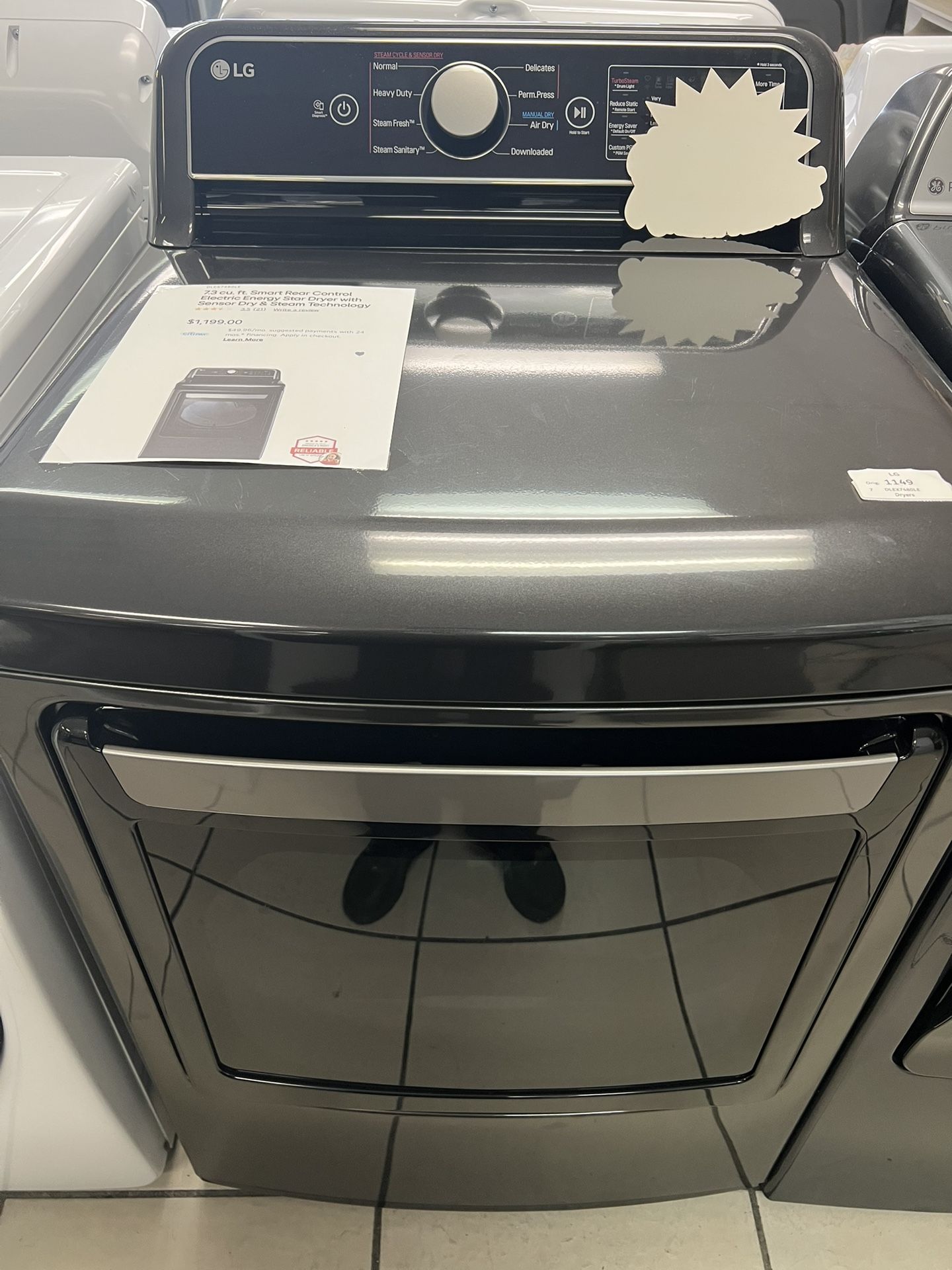 LG electric dryer 