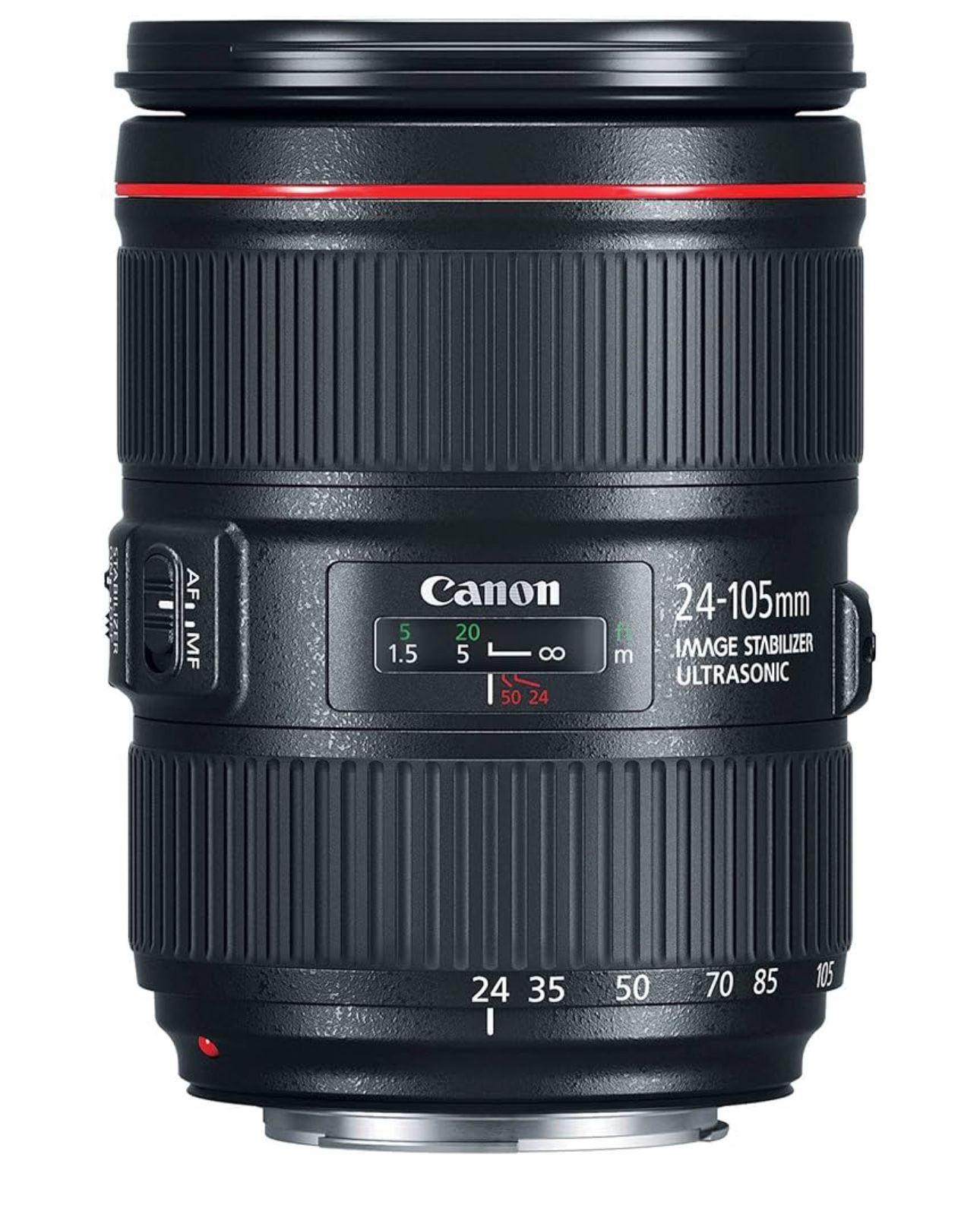Canon EF 24–105mm f/4L is II USM Lens, Black