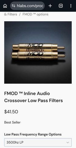 Harrison Fmod Crossover Filters