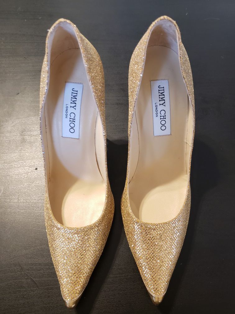 Jimmy Choo sparkly pumps with box!