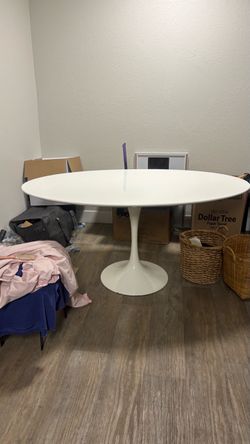White Oval Tulip Dining Table YES ITS AVAILABLE