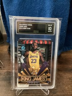 2025 Bowman Chrome #HS13 Hobby Stars LeBron James Gem. Mint 10