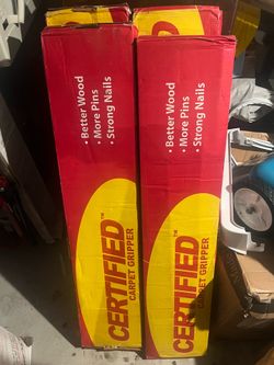 Carpet tackless extra wide for concrete floor