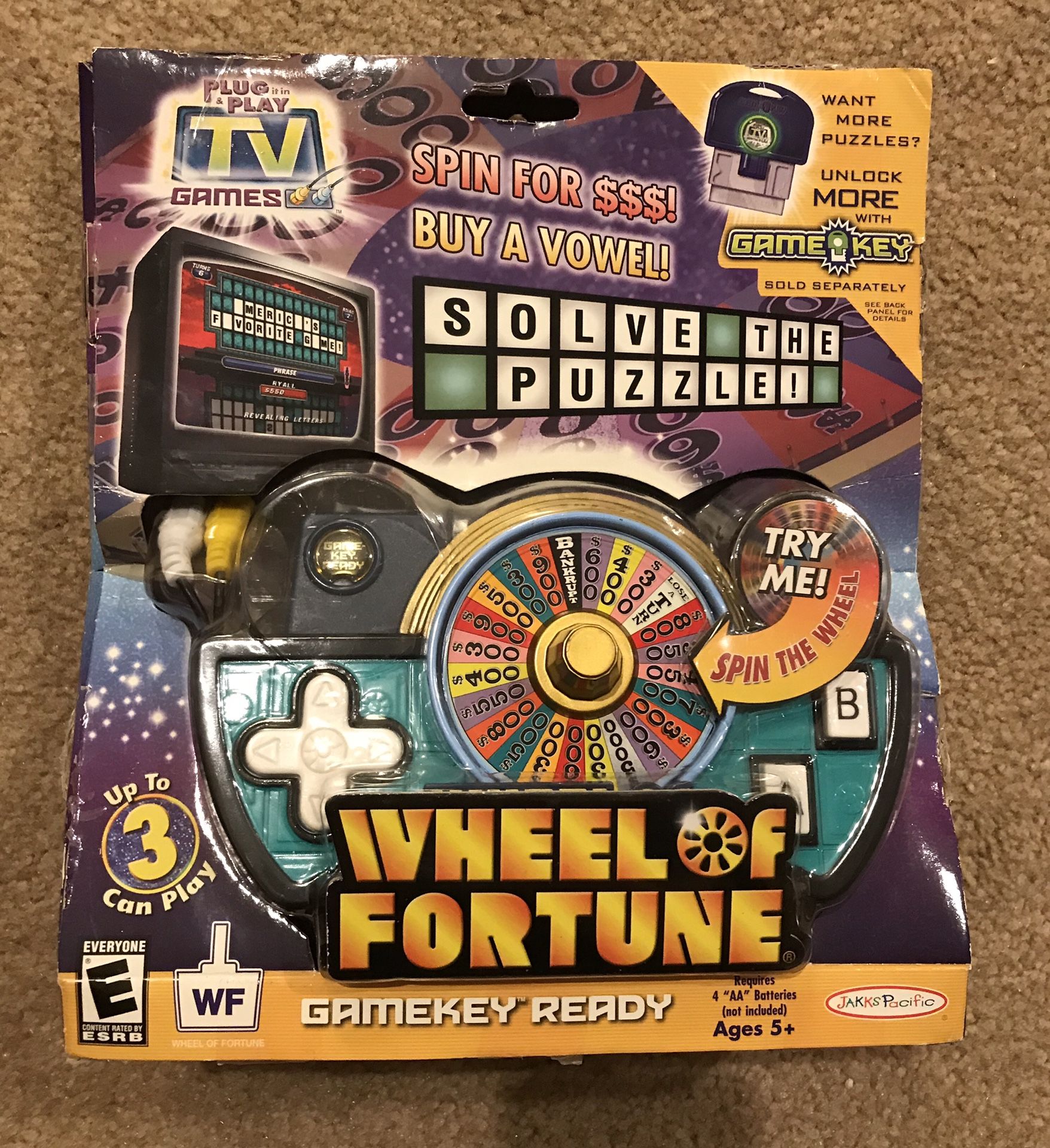 Wheel of Fortune Plug & Play TV Game, Jakks Pacific