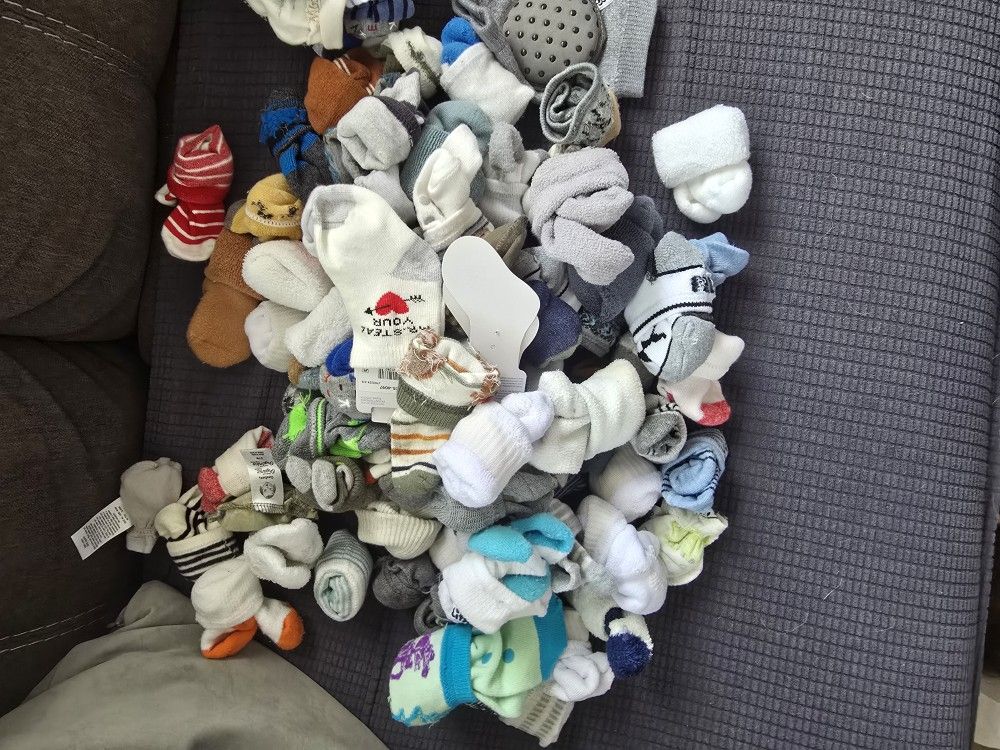 Baby's Socks And Baby Hats
