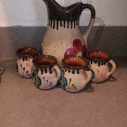 Set Of 5 Jug And Cups 
