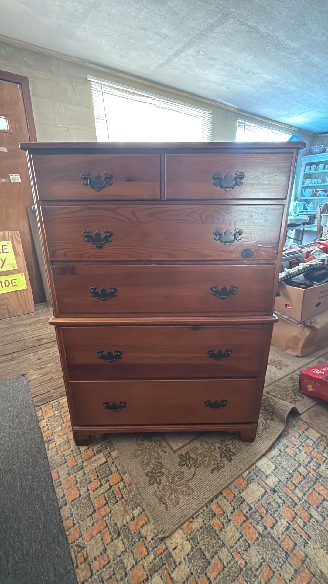 Solid Wood Dovetail 5 Drawer Chest