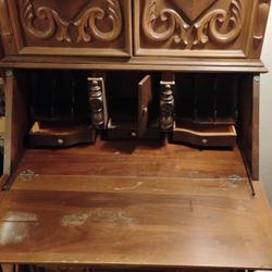 Vintage Victorian Secretary Desk