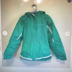 COLUMBIA Girls’ Zippered Thermal Jacket XS Size 6/7 Mint Green