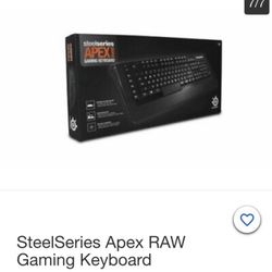 Used! STEELSERIES- “ APEX [raw]_GAMING KEYBOARD 