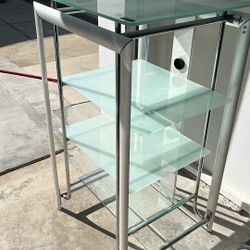 Maxim Tempered Glass And Metal Shelves