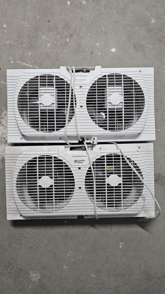 Two Comfort Zone Window Fan