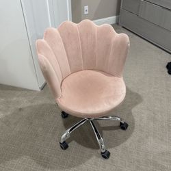 Blush Pink Desk Chair