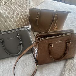 Set Of 3 Michael Kors Purses (Like New Condition)