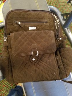 Very Bradley zebra print diaper side bag new