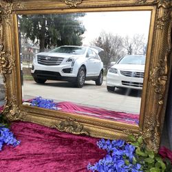 Very Beautiful gorgeous antique wood mirror