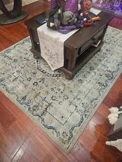 FREE !!Distressed Persian-Style Area Rug