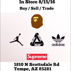 Supreme bape palace adidas Nike Jordan vintage and more