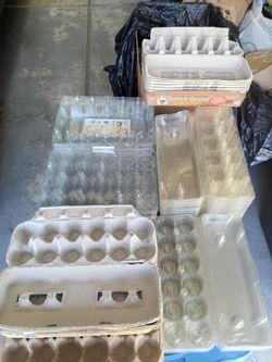 Empty egg cartons