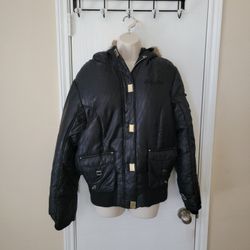 Baby Phat Faux Fur Bomber Jacket Size XL