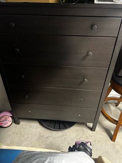 5 drawer black