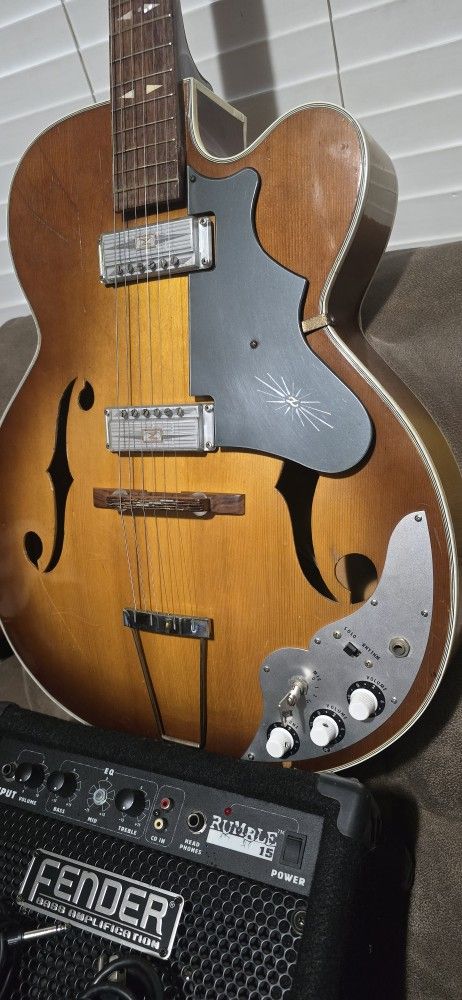 1960s Zen On Jumbo Acoustic Electric Guitar $1200 Obo