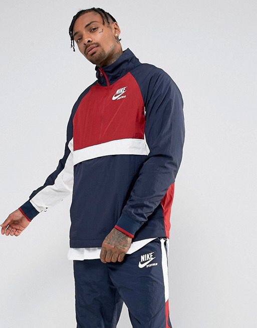 Rare New Nike Archive Half Zip Track Jacket | Navy Blue / Champion Red / White | 921743-451 | Sold Out Colorway | Mens Sm S for Sale in Lincolnia, VA - OfferUp