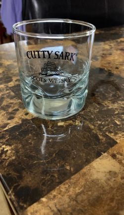 Cutty sark dimpled whisky glass