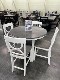 5 - pcs counter height dinning set