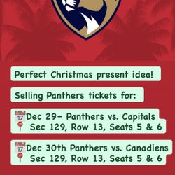 Great Xmas Gift Idea! Panther Tickets! 🎄🏒