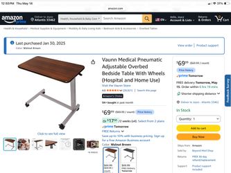 Vaunn Adjustable Bedside Table