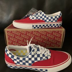 Vans Men’s 10.5 Red White And Blue New In Box Never Worn 