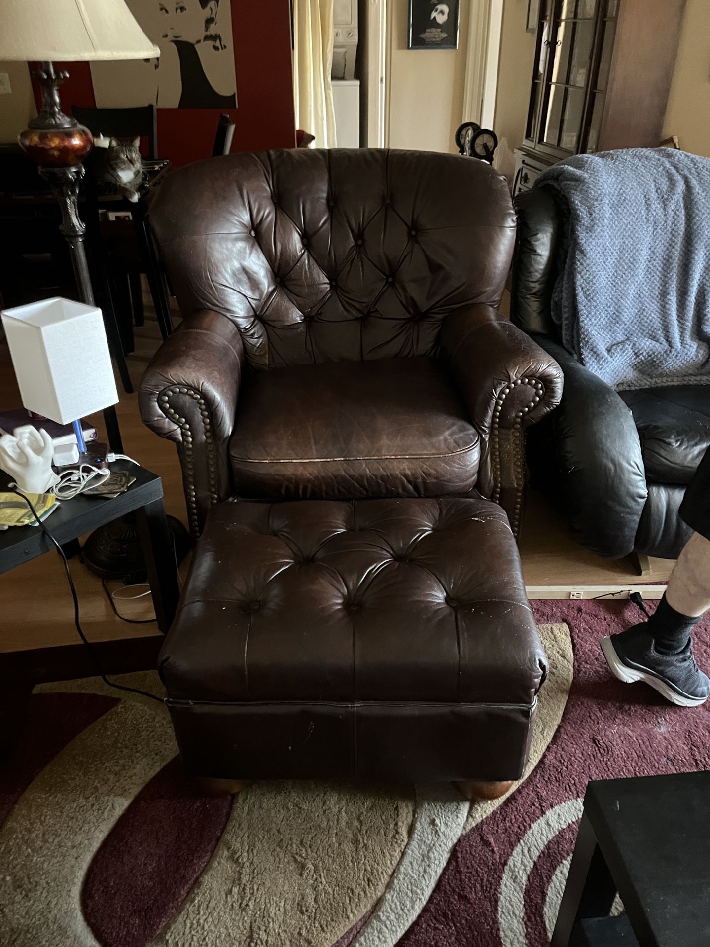 Used Chair And Ottoman For Free