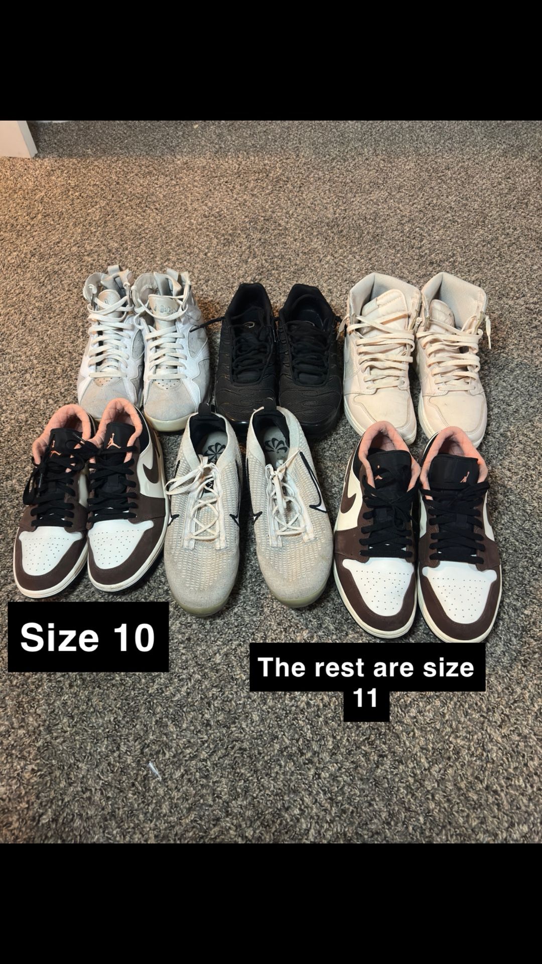 Nikes And Jordan’s Read Description!