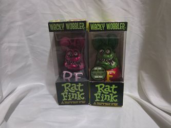 Rat Fink Wacky Wobblers Lot Of Two Used