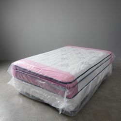 New Queen Mattress And Box Spring 2 Pc Bed Frame Is Not Included 