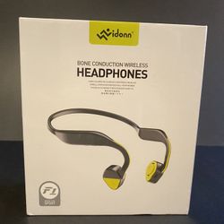 Bone Conduction Headphones Bluetooth 5.0 Vidonn F1 Titanium Open Ear Wireless Sports Headset Stereo Sweatproof with Mic for Running（Blue）