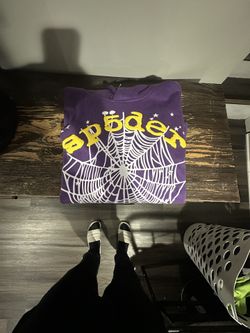 Brand new V2 Sp5der Hoodie purple 
