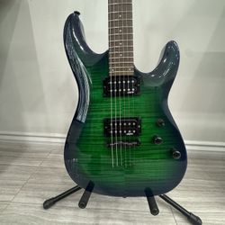 Schecter Guitar C-6 Elite Aqua Burst 